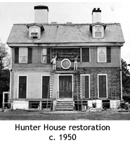Hunter House restoration c. 1950