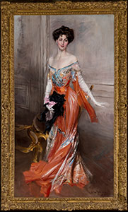 full-length portrait of Mrs. Harry (Elizabeth Drexel) Lehr 