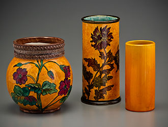 Art pottery vases (c. 1880)