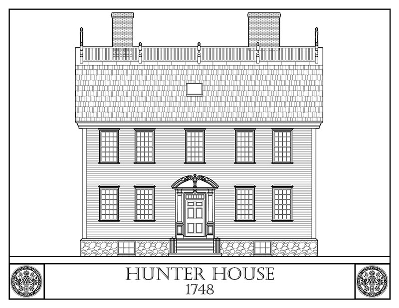 Hunter House coloring page