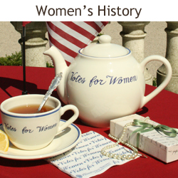Women's History tea set