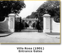 Villa Rosa (1901) entrance gates