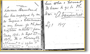 Alice Vanderbilt's letter of recommendation for Lawrence