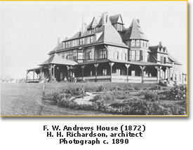 F. W.Andrews House (1872) photograph c. 1890