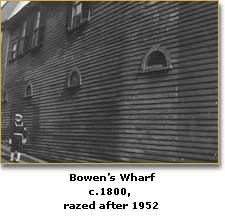 Bowen's Wharf c1800 side view